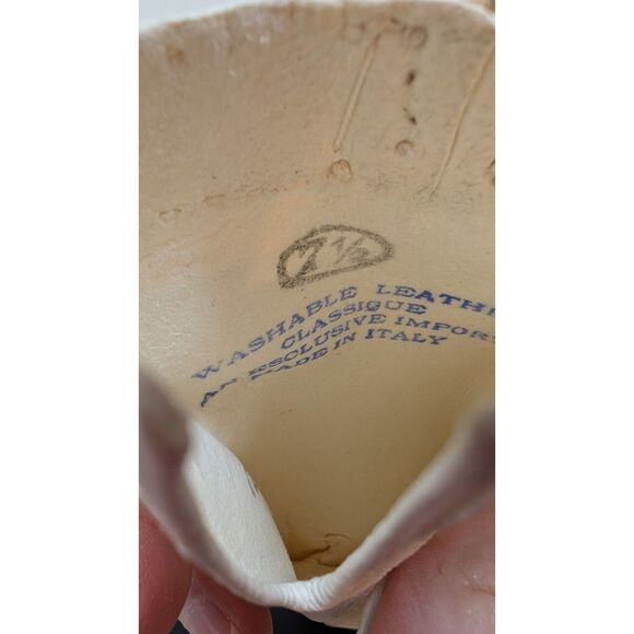 NWT White Kidskin Washable Gloves, size M - Picture 7 of 8